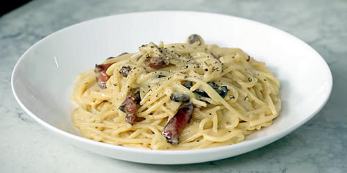 Vegan carbonara Vegan carbonara