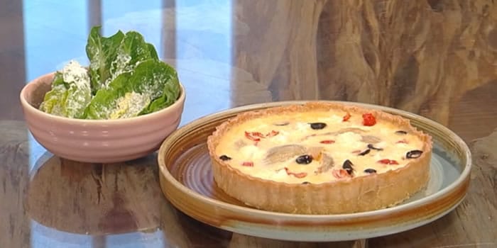 Provençal fennel and goat’s cheese tart