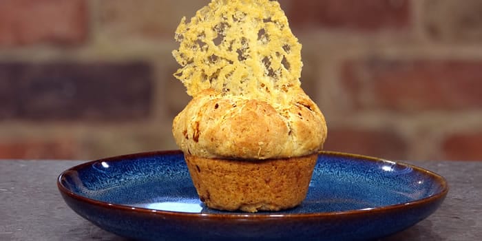 Jalapeño, chorizo and cheese muffins