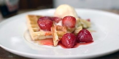 James-Martin-recipes-Waffles-with-strawberry-compôte-and-ice-cream.jpg