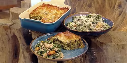 Kale-and-farro-Caesar-salad-and-kuku-kopita.avif