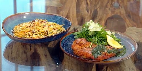 Linguine-aglio-e-olio-and-chicken-Milanese.jpg