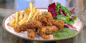 Pheasant-goujons-with-a-bitter-leaf-salad-and-coriander-salted-fries-300x150.avif
