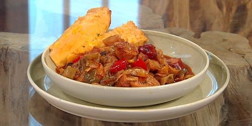 Southern-fried-sausage-cajun-cabbage-with-fried-cornbread.jpg